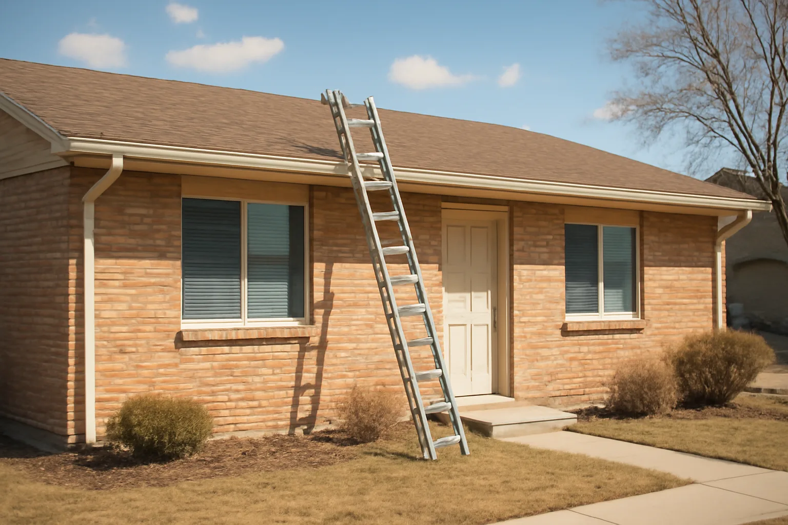 Suburban duplex rental property exterior representing Aurora rental license compliance
