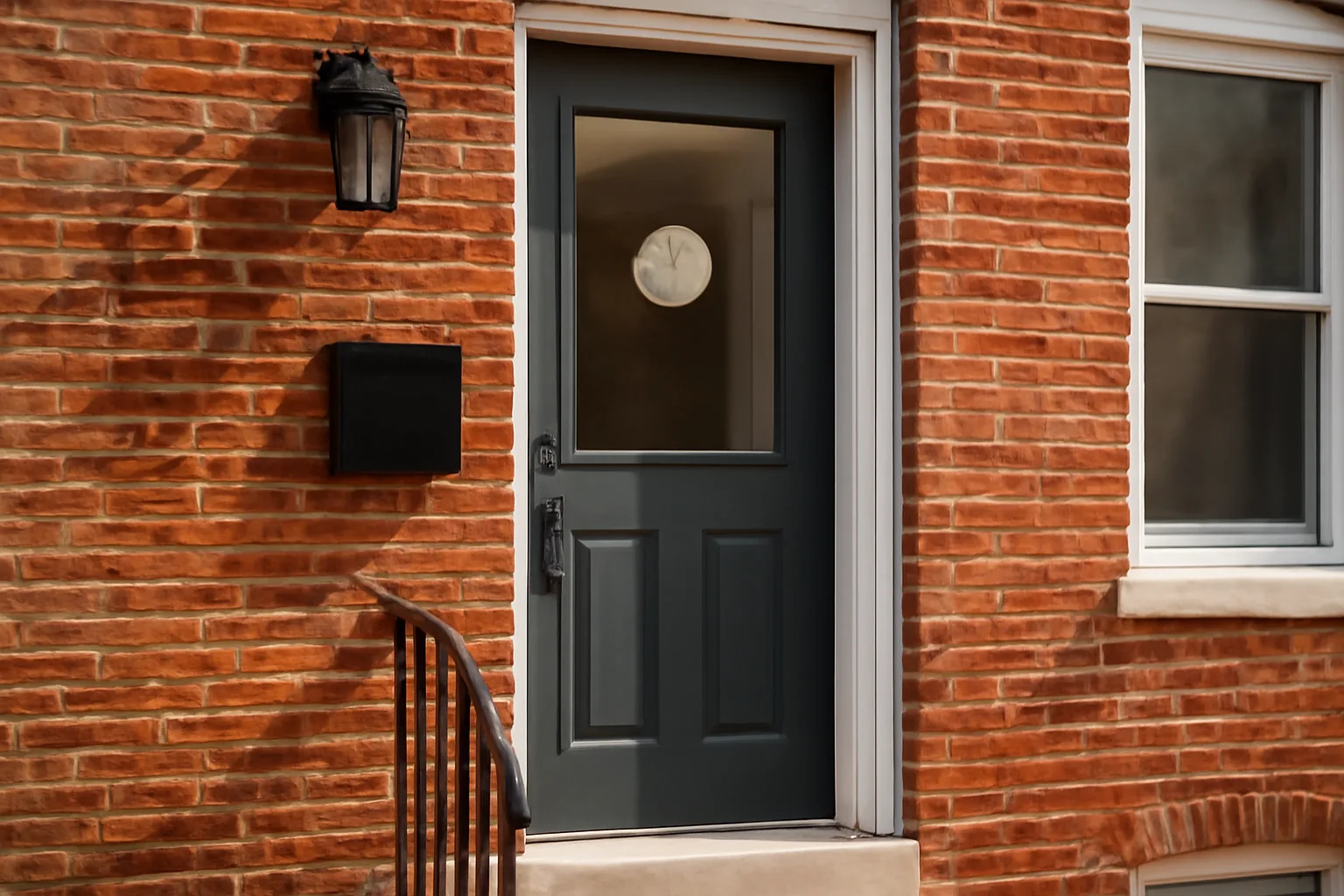 Rowhouse exterior representing a Baltimore County rental inspection checklist scene