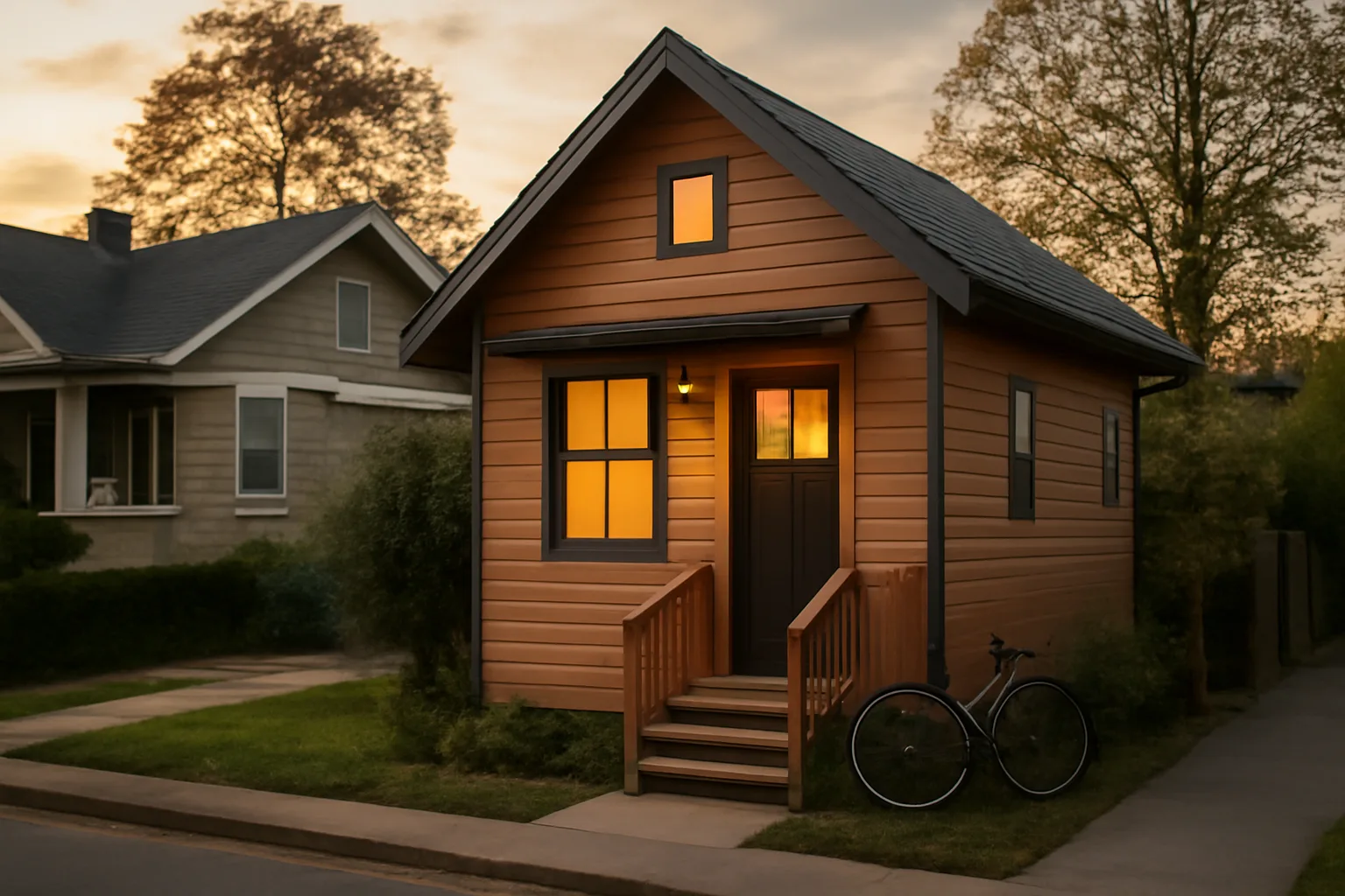 Laneway house behind a home, relevant to BC short-term rental license rules