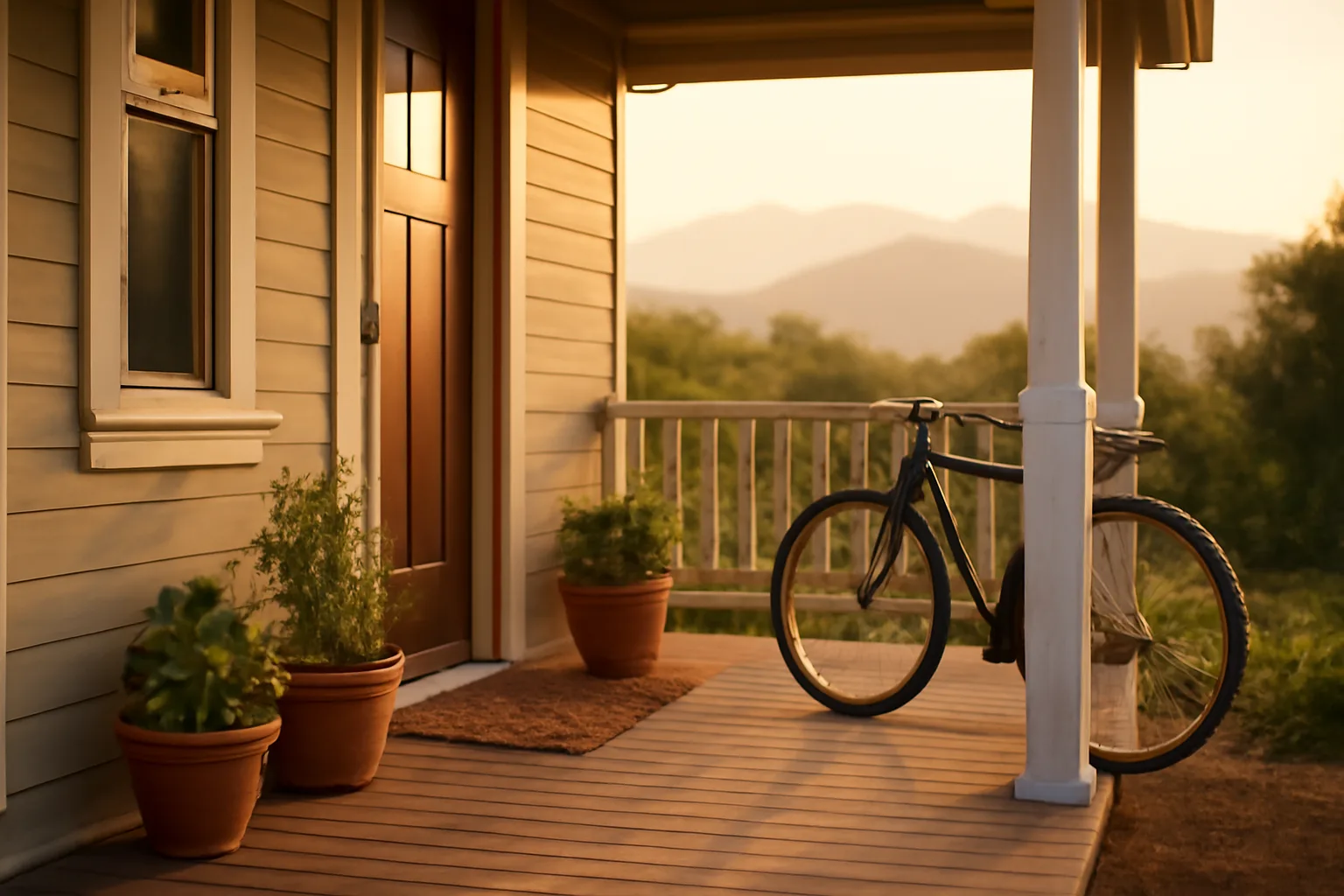 Boulder bungalow front porch representing a licensed short term rental property
