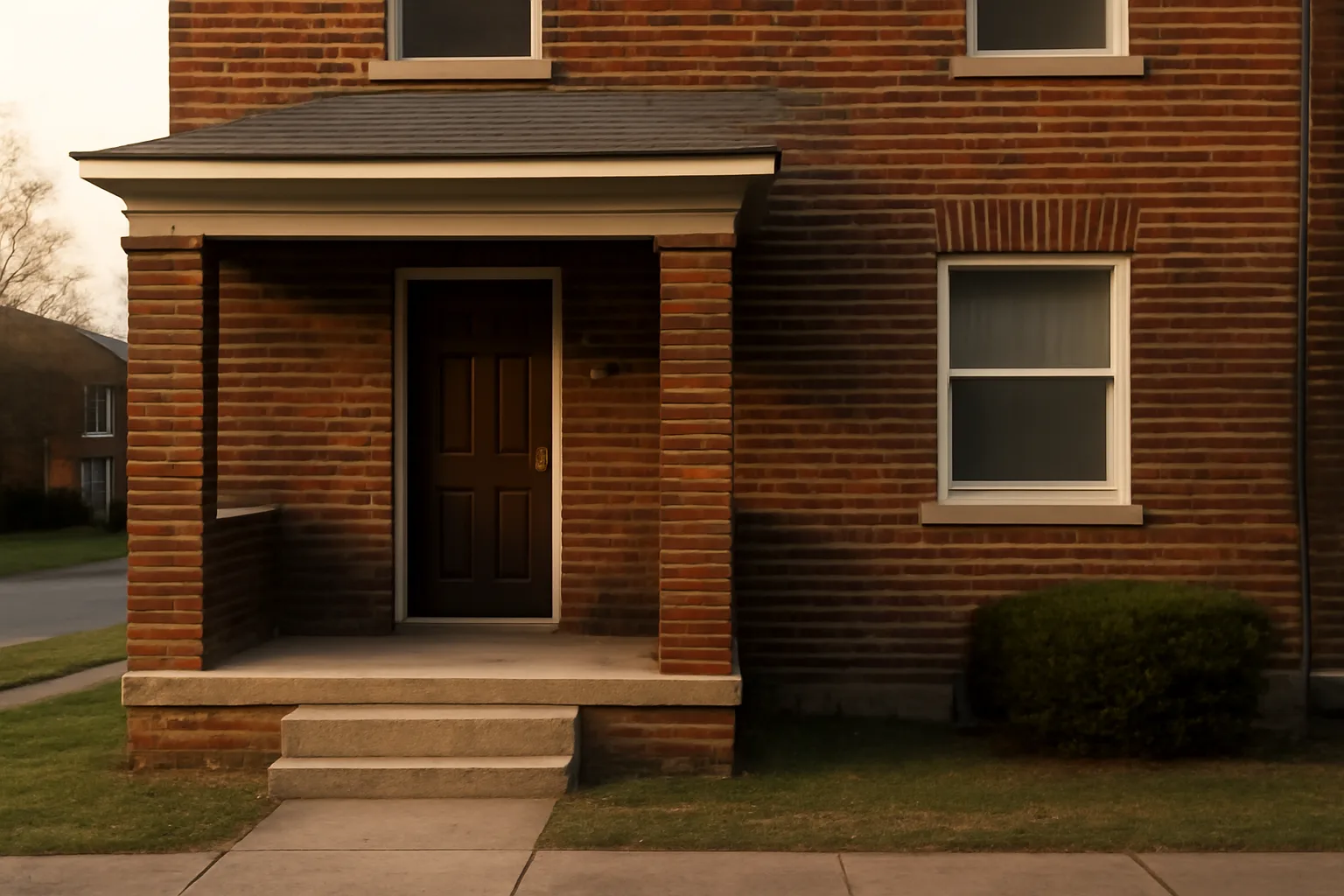 Brick duplex rental home exterior representing City of Euclid rental registration requirements