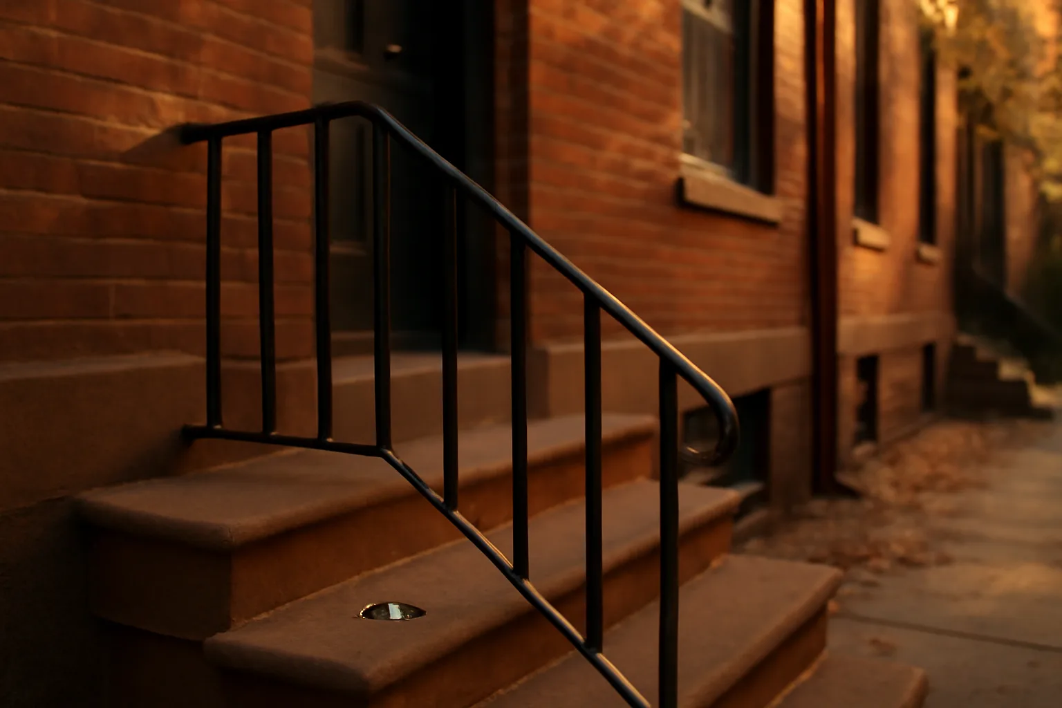 Philadelphia rowhouse stoop with keys, representing a rental suitability certificate requirement