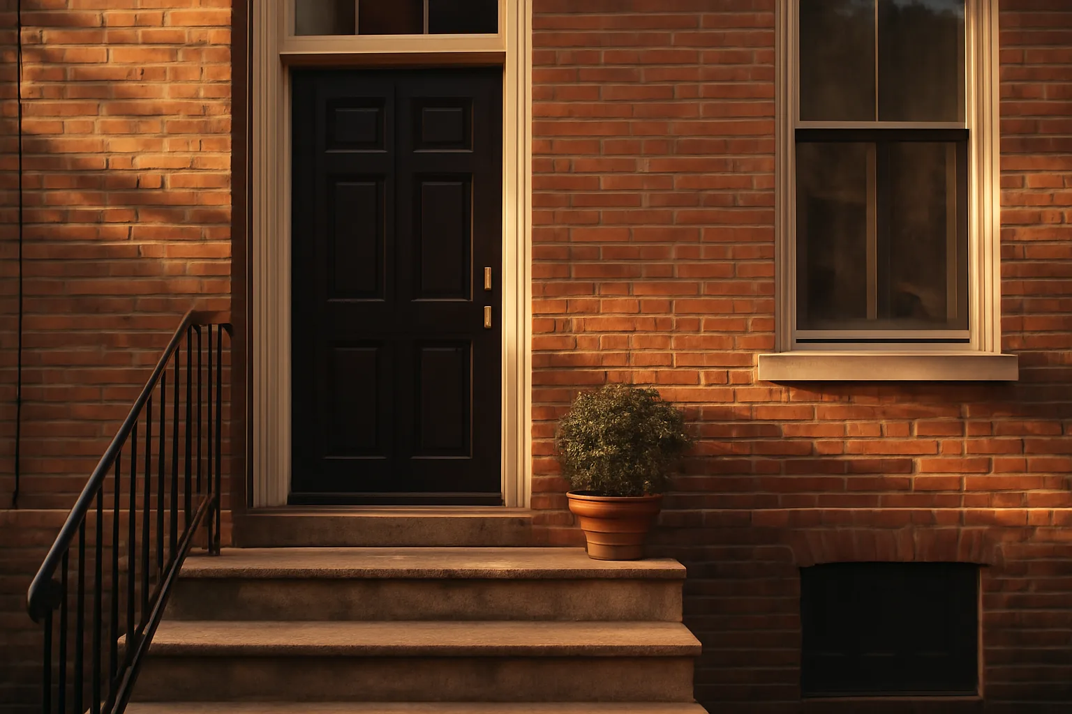 DC rowhouse stoop representing a residential rental property covered by landlord licensing rules