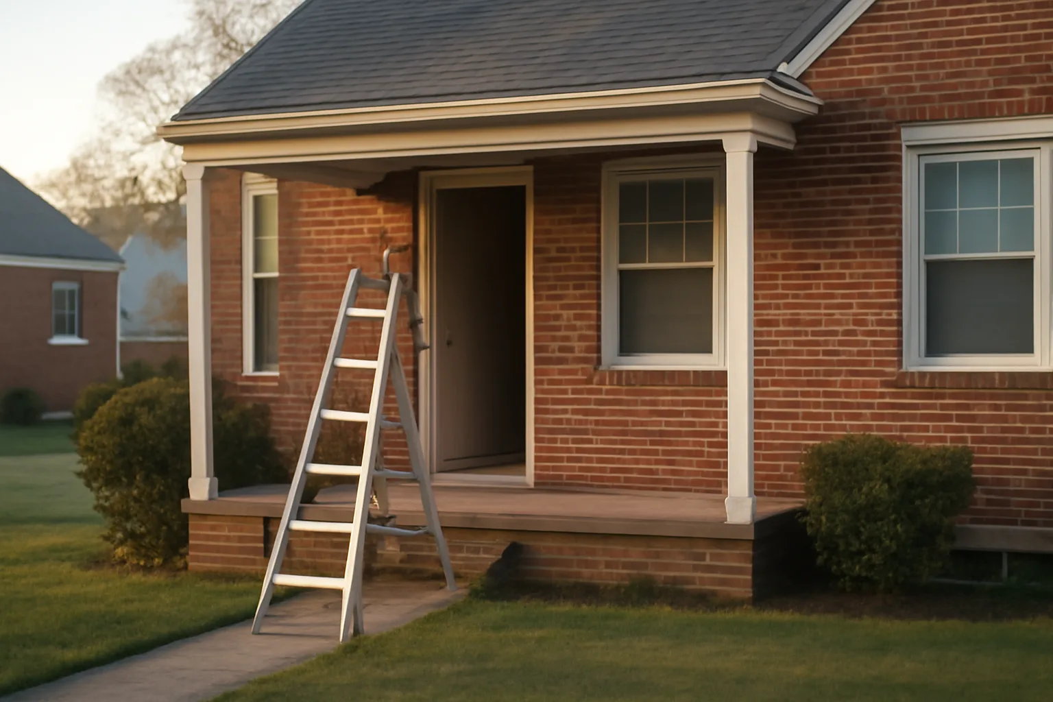Brick rental rowhouse exterior representing Howard County landlord license requirements