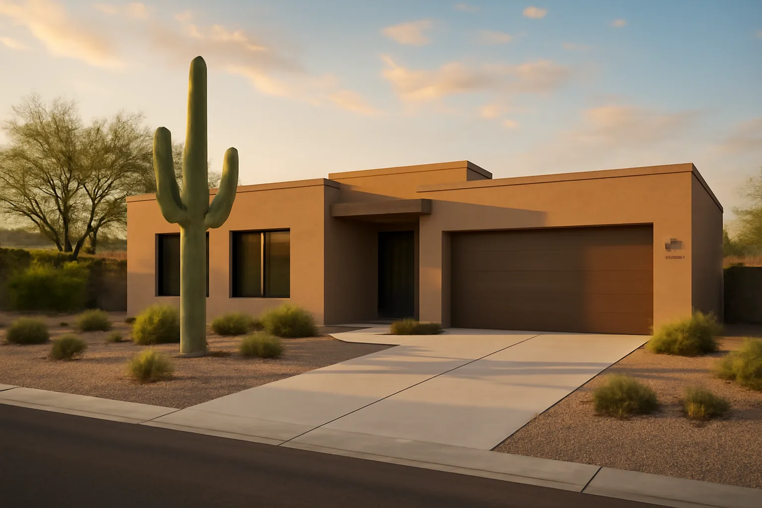 Desert suburban home exterior representing Maricopa County short-term rental registration compliance