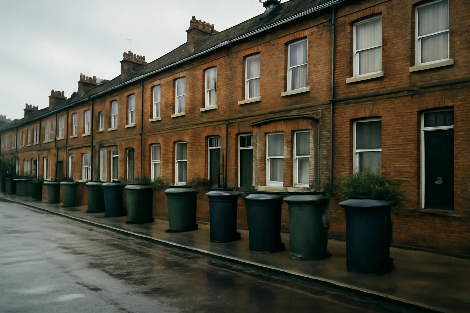 Terraced houses on an East London street representing Newham landlord license requirements