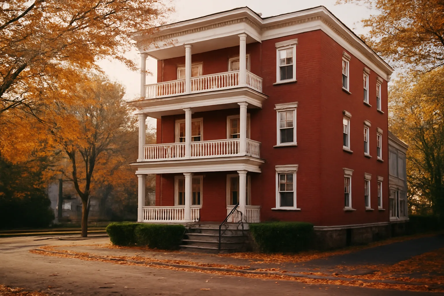 Brick multi-unit rental building on a residential street, relevant to Portland Maine rental registration