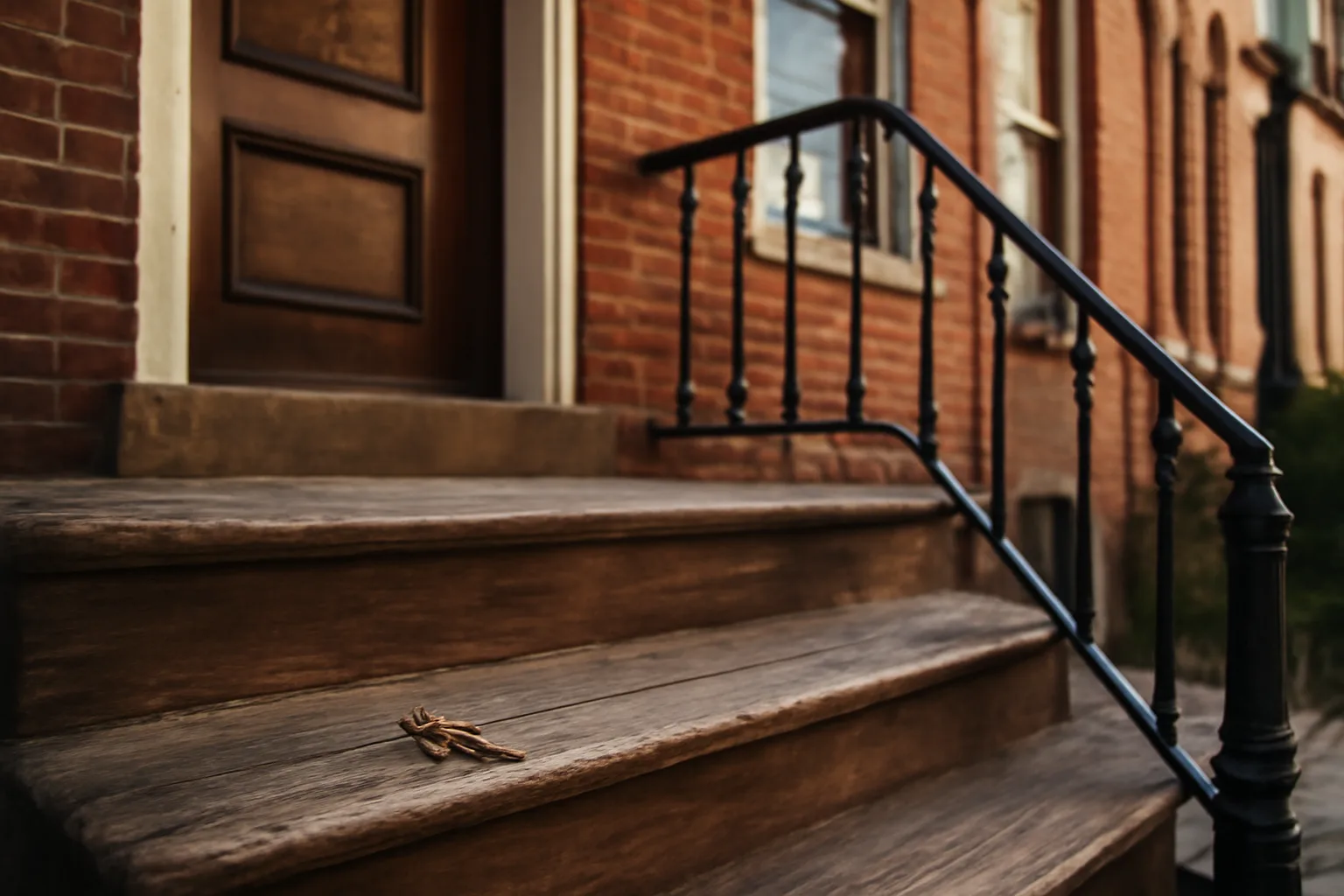DC rowhouse stoop with keys, representing the rental license in DC process