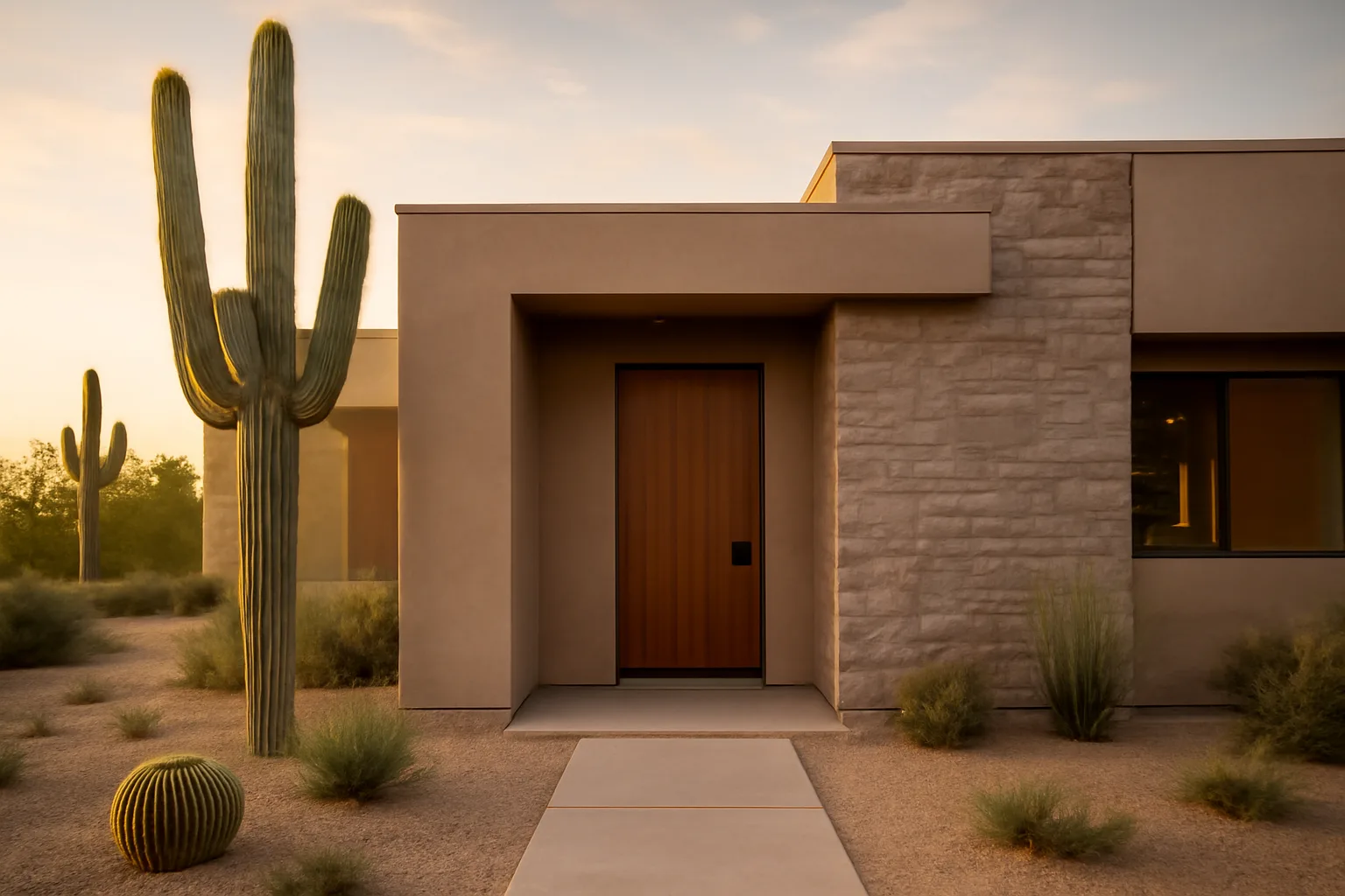 Desert-style Scottsdale rental home exterior representing short-term rental license requirements