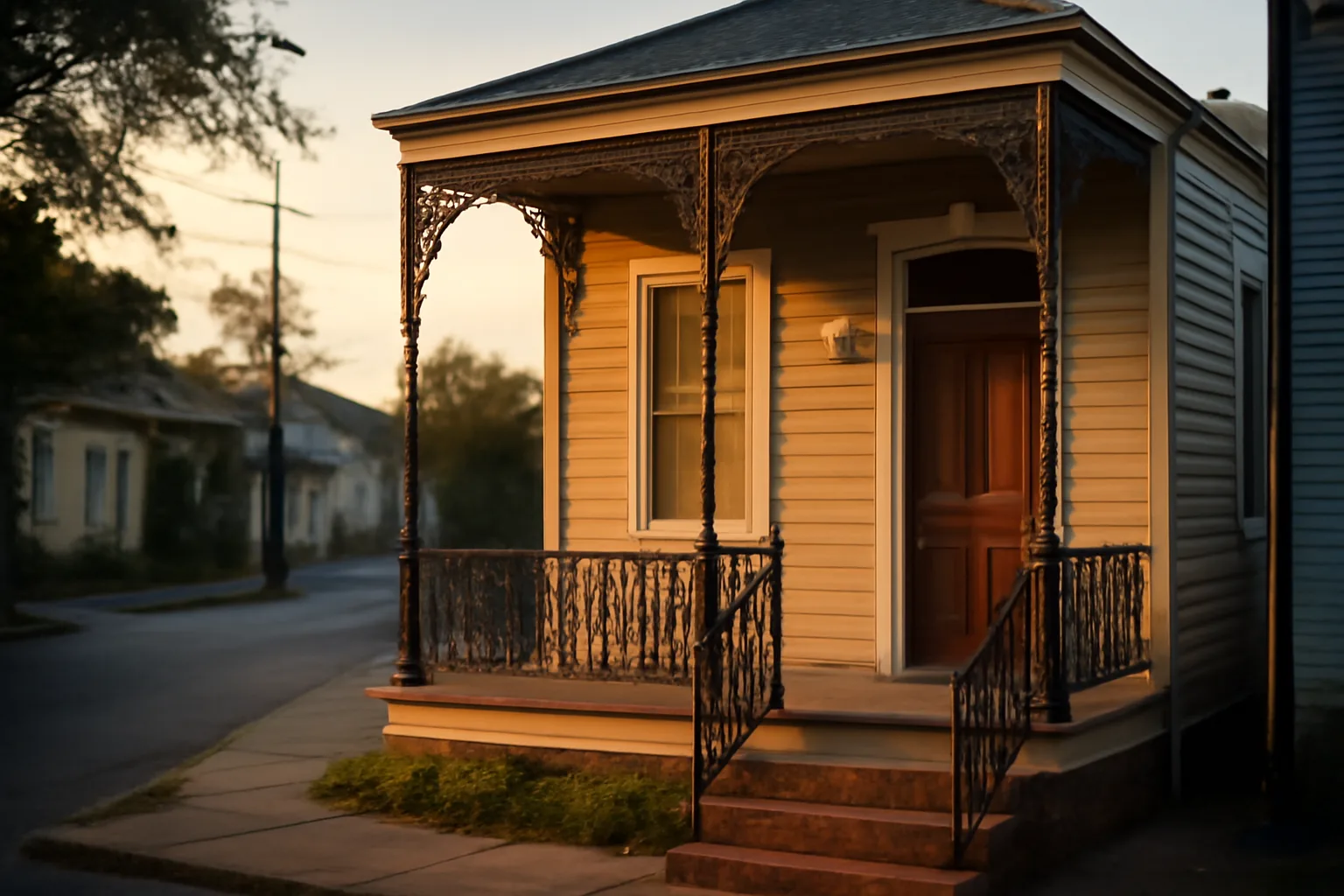 New Orleans shotgun house exterior representing short term rental license compliance