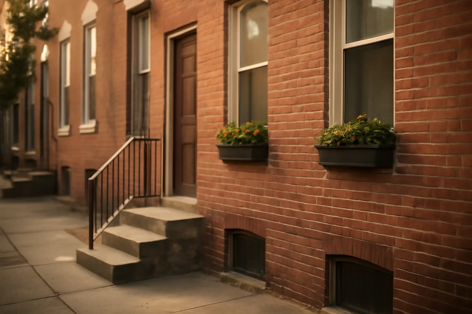 Brick Pennsylvania rowhouse rental exterior illustrating tenants rights in PA
