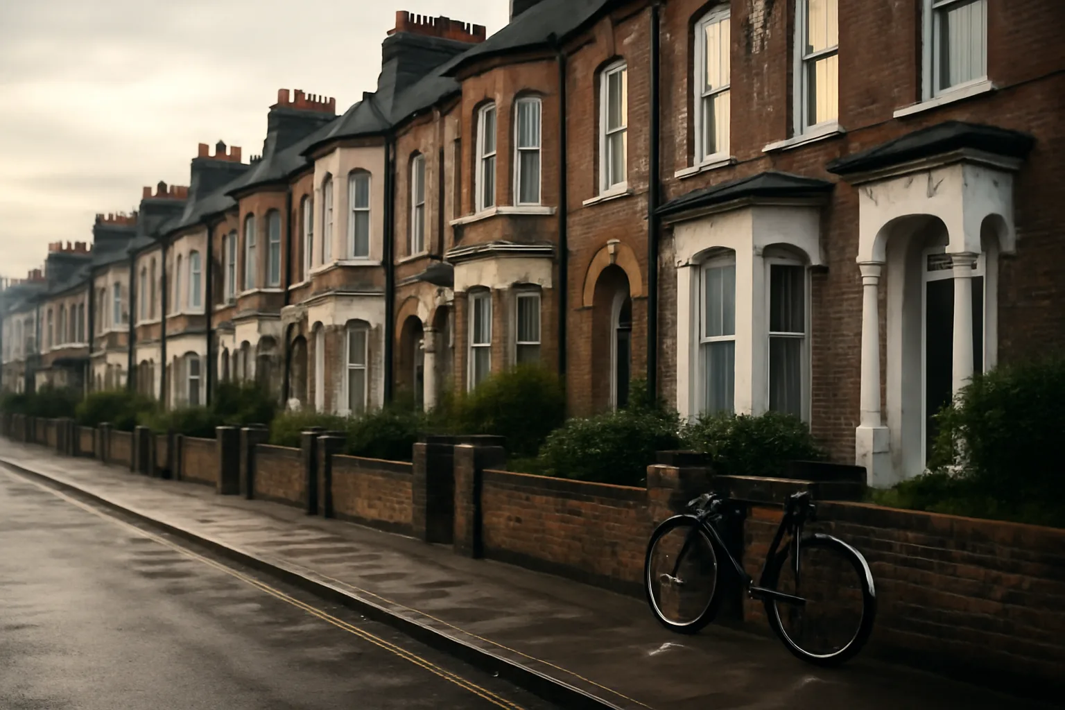 Row of East London terraced housing representing Tower Hamlets landlord licensing rules